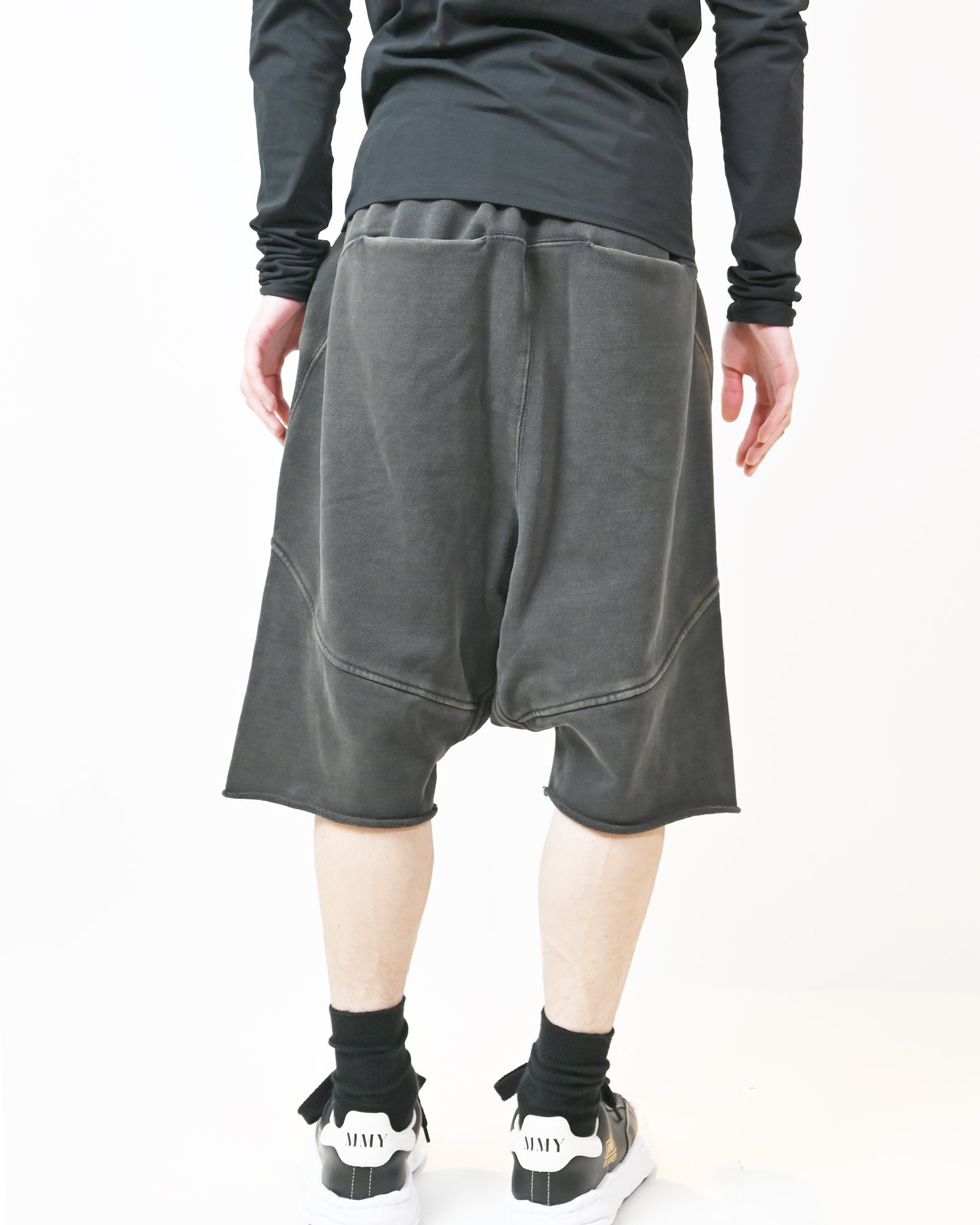 エンタイアスタジオ/HEAVY DROP SHORT/ES2256WB/スウェットショーツ/WASHED BLACK