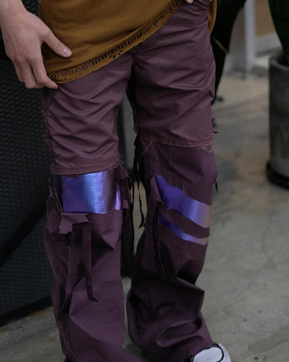 スワンプゴッド/WIDE SLASH PANTS/パンツ/32/BORDEAUX