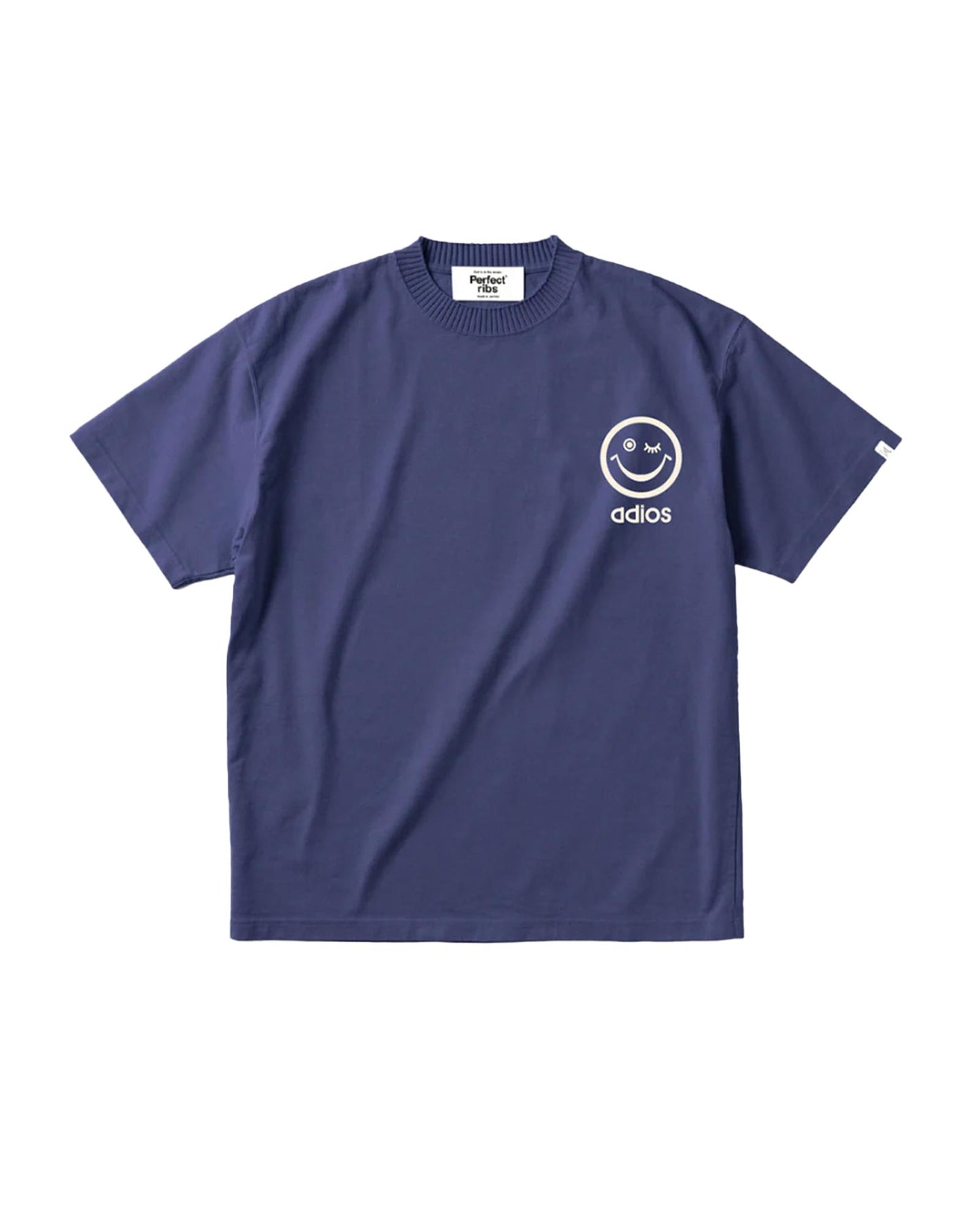 パーフェクトリブス/(RELAX NO PROBLEM) Basic Short Sleeve T Shirts/Tシャツ/Navy