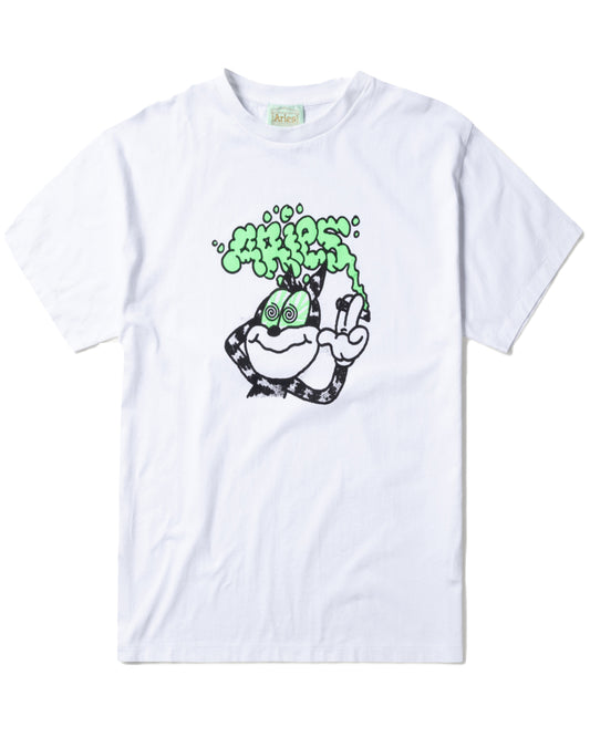 アリーズ/AR60010/Stoned Cat SS Tee/Tシャツ/WHITE