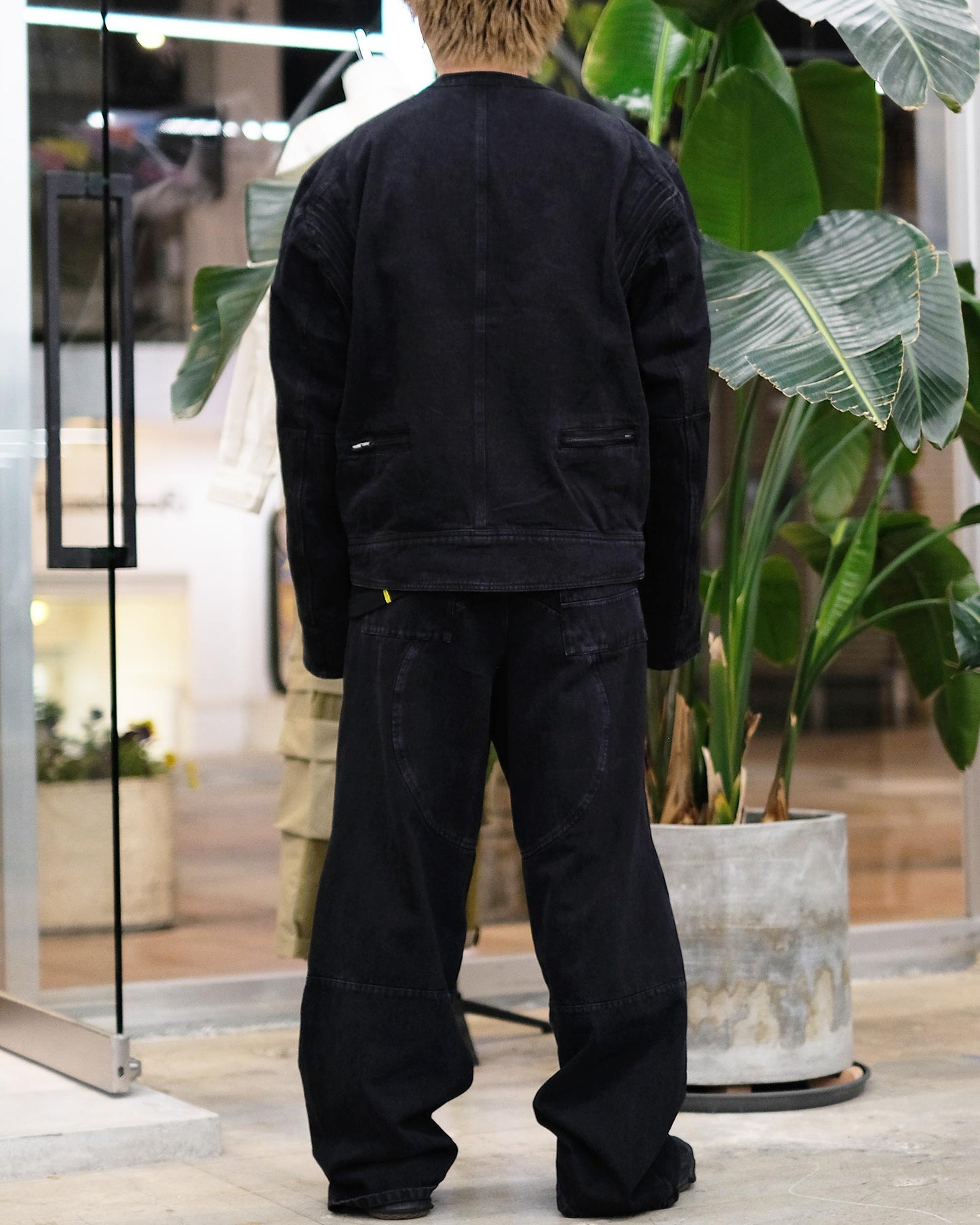 シャーマー／SHM-24SS-501/S3 Biker Jeans/パンツ/Black