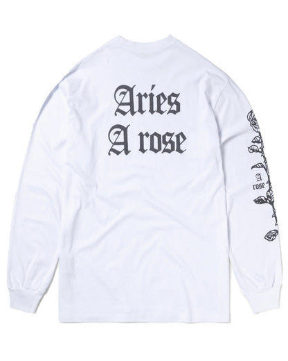 アリーズ/Aries Arose LS Tee /ロングTシャツ/ White