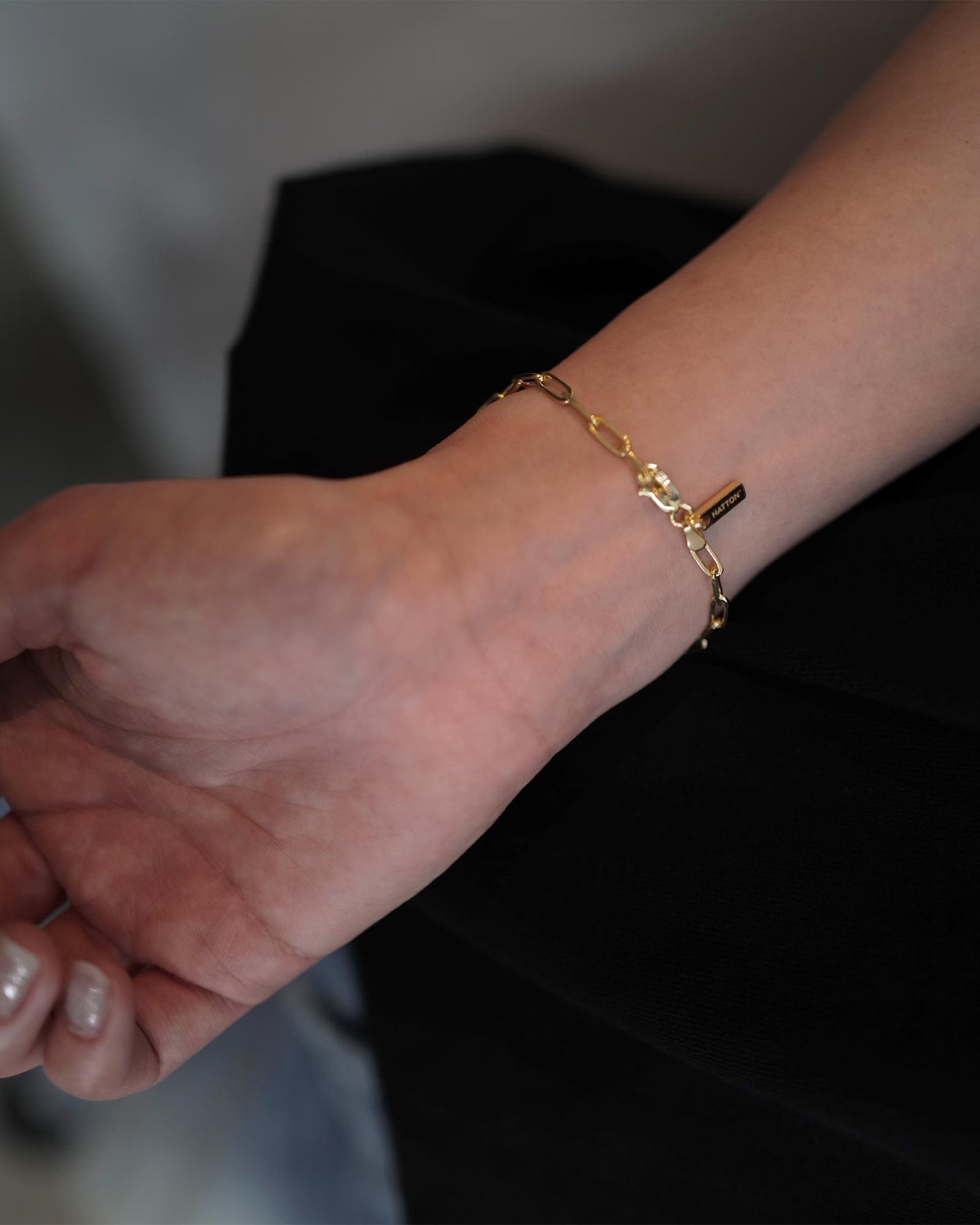 ハットンラブス/Paperclip Bracelet/ブレスレット/18K Gold Plating