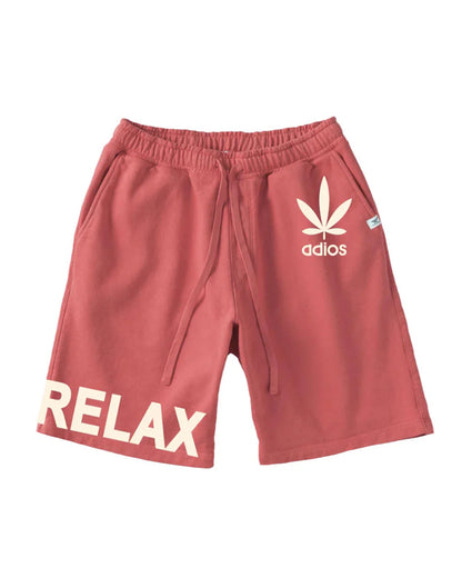 パーフェクトリブス/(adios & RELAX) Sweat Short Pants/ショートパンツ/Red