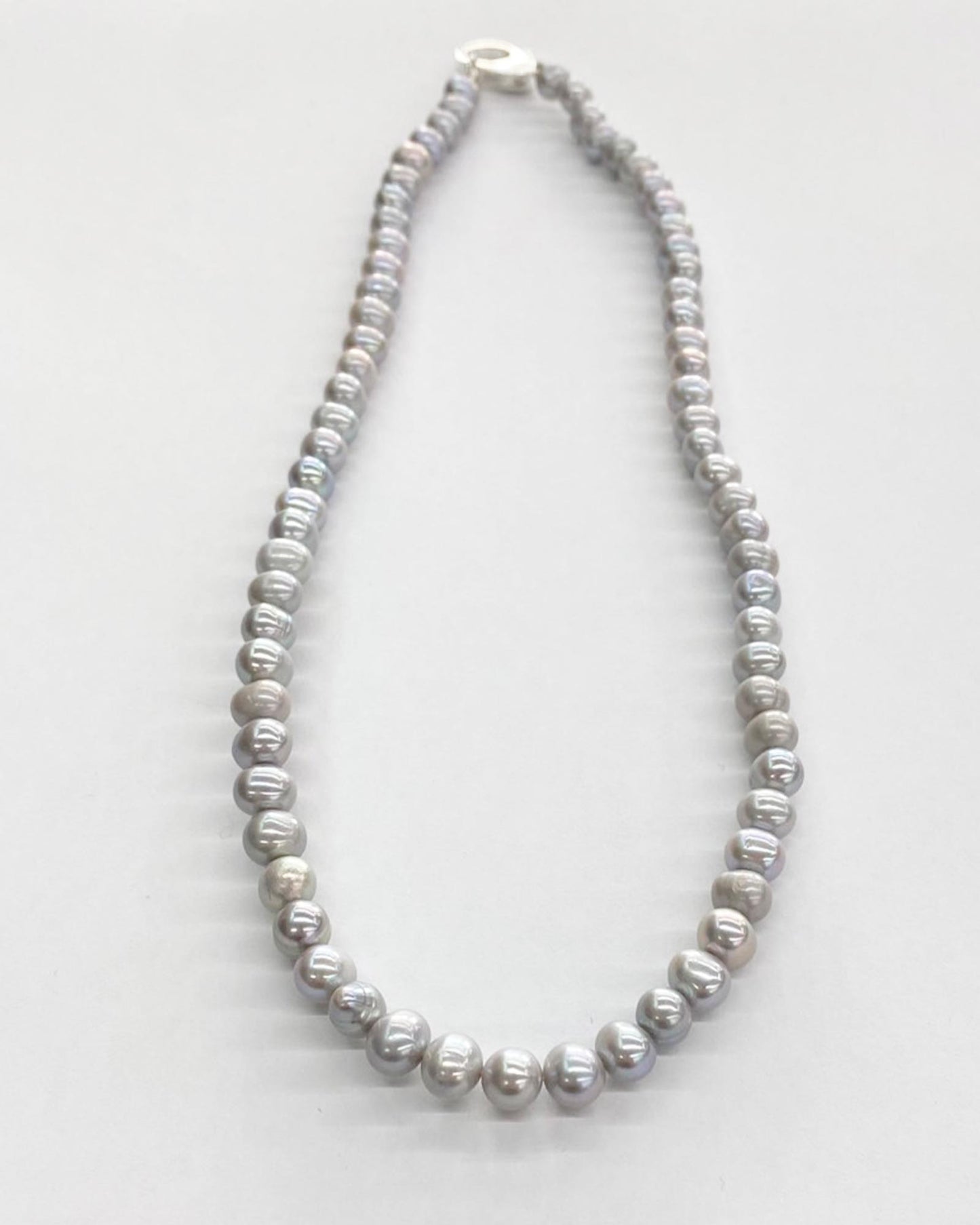 Hutton Labs/Classic Pearl Chain/Pearl Necklace/Grey