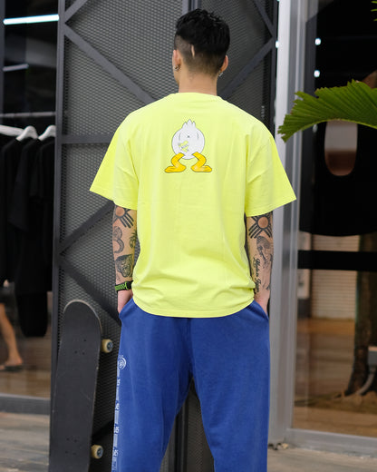 アリーズ/Aged Aye Duck Fluoro SS Tee/Tシャツ/ Safety Yellow