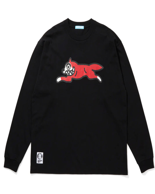 アイスクリーム/ICEJP243T014/COTTON LS T-SHIRT RUNNING DOG/ロンT/BLACK