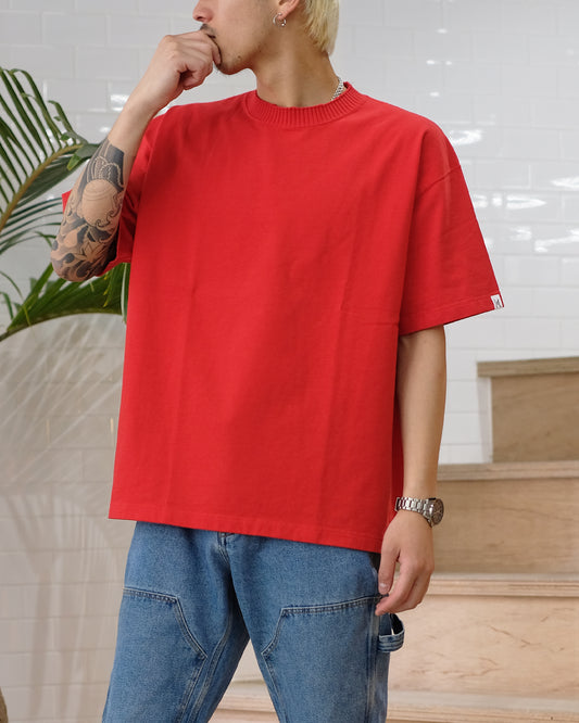 パーフェクトリブズ/Basic Short Sleeve T Shirt/Tシャツ/Red