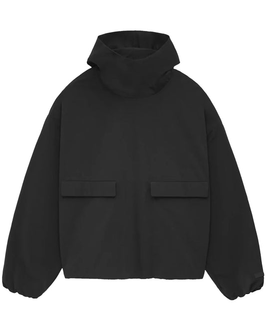 エッセンシャルズ/MILITARY NYLON HOODED ANORAK/202BT244780F/プルオーバーパーカー/BLACK