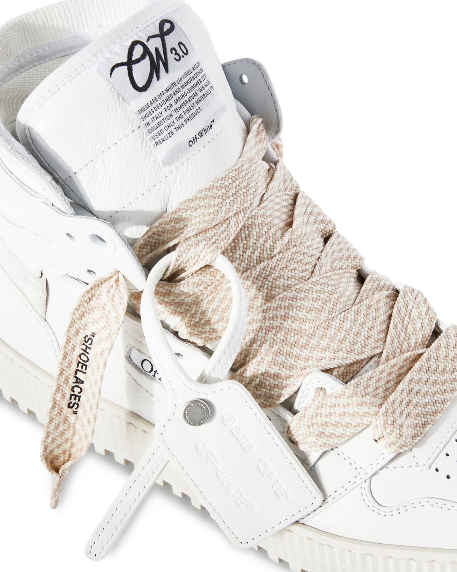 即完売 off-white❗court3.0 leather sneakerレディース - スニーカー