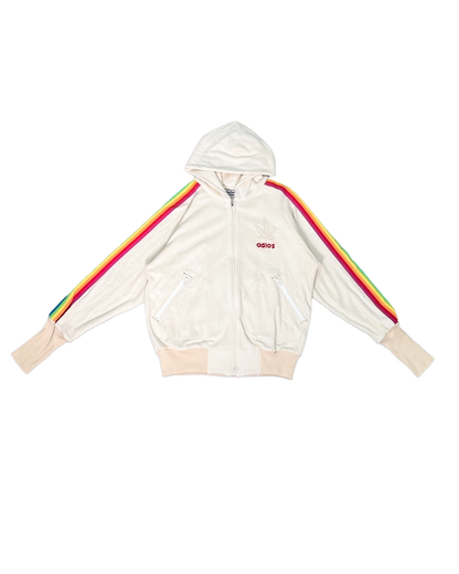 パーフェクトリブス/IMABARI Pilc Zip Hoodie/MALIBU FLEX/ジップアップパーカー/L/White