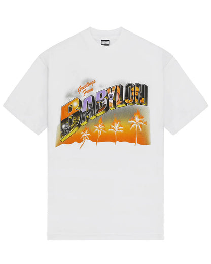 バビロン/GREETINGS FROM BABYLON T-SHIRT/Tシャツ/WHITE