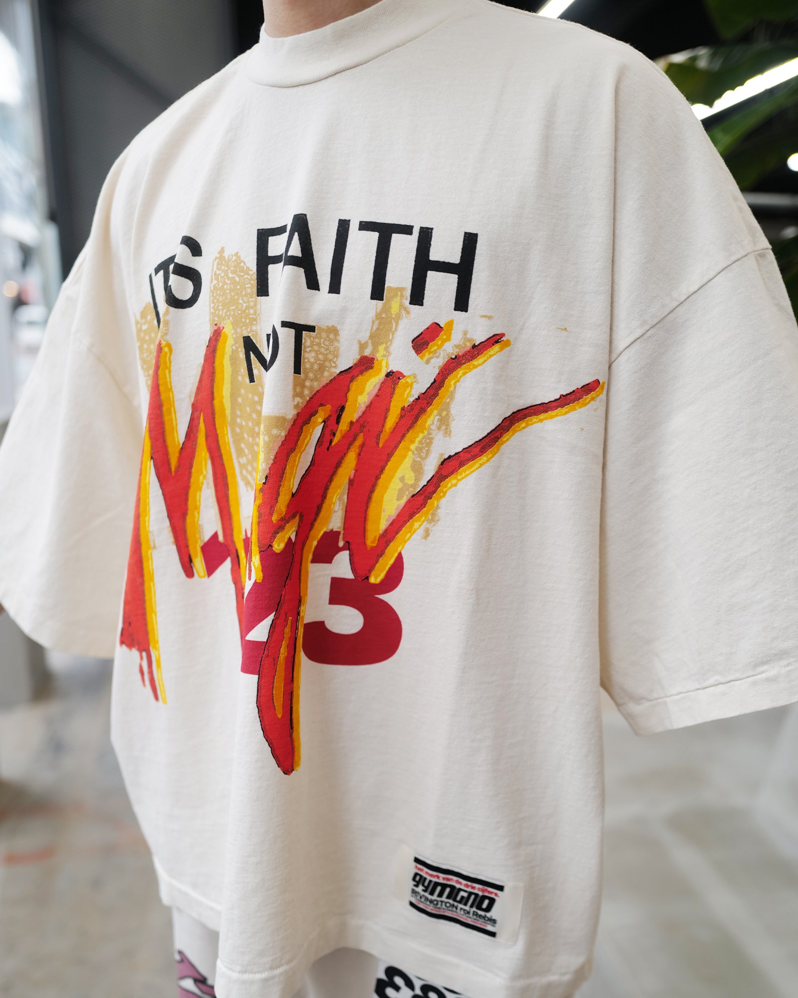 RRR123/ITS NOT FAITH SS TEE/Tシャツ/White – Application