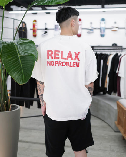 パーフェクトリブス/(RELAX NO PROBLEM) Basic Short Sleeve T Shirts/Tシャツ/White