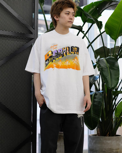 バビロン/GREETINGS FROM BABYLON T-SHIRT/Tシャツ/WHITE