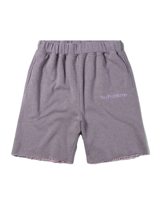 アリーズ/Overdyed melange mini problemo sweatshort/ショーツ/Purple