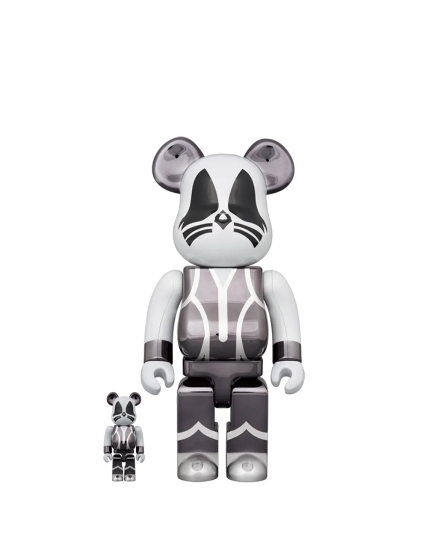 ベアブリック/BE＠RBRICK KISS CATMAN CHROME /キッス クローム/100％ & 400％