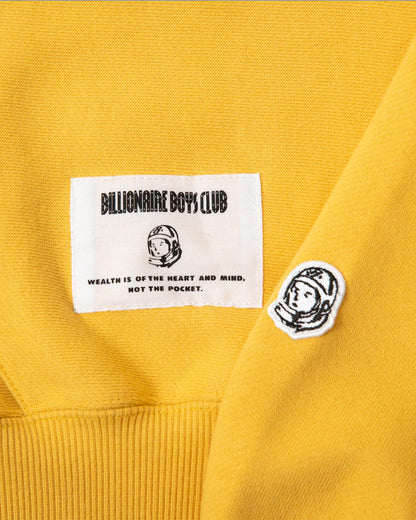 ビリオネアボーイズクラブ/BBCJP233K001/CHENILLE LOGO COTTON HOODIE /プルオーバーパーカー/YELLOW