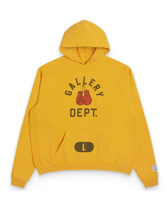 ギャラリーデプト/BOXING MERCH HOODIE/BMH-50012/プルオーバーパーカー/GOLD YELLOW