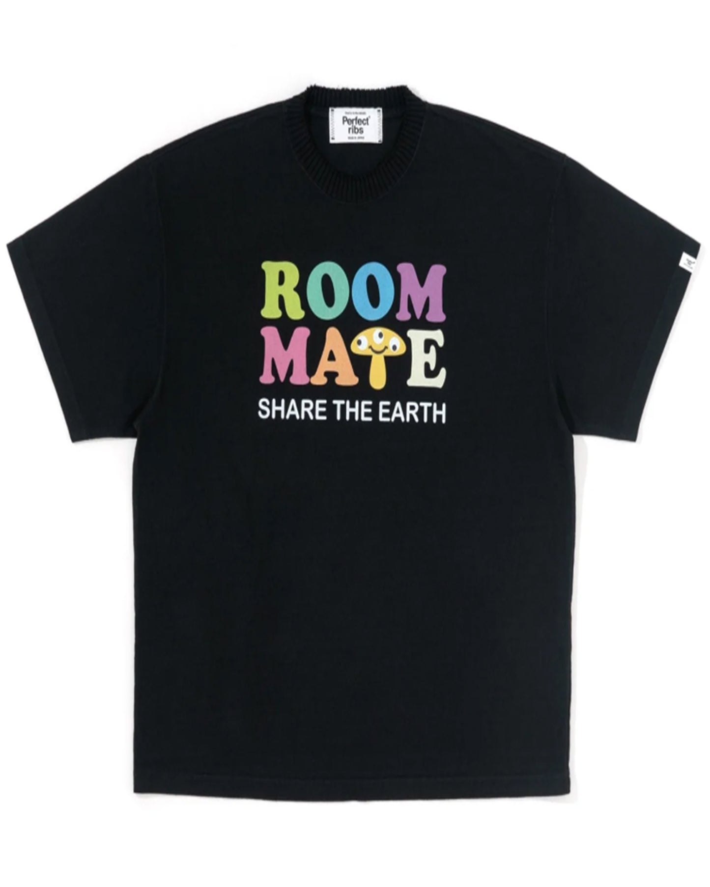 パーフェクトリブス/(ROOMMATE)Basic Short Sleeve T Shirts/Tシャツ/Black