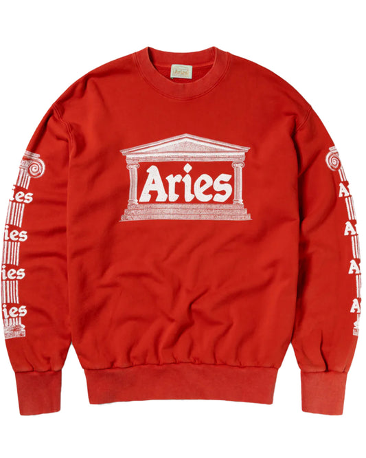 Aries/Aged Ancient Column Sweat/Sweatshirt/Red