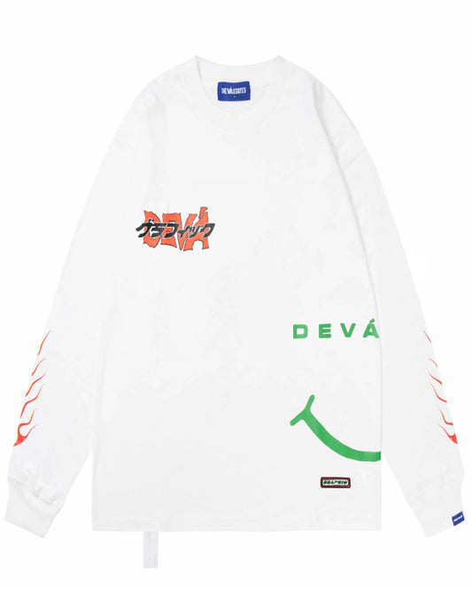 ディーヴァステイツ/DSA1W207F24/LS Tshirt - ACROSS/ロンT/WHITE