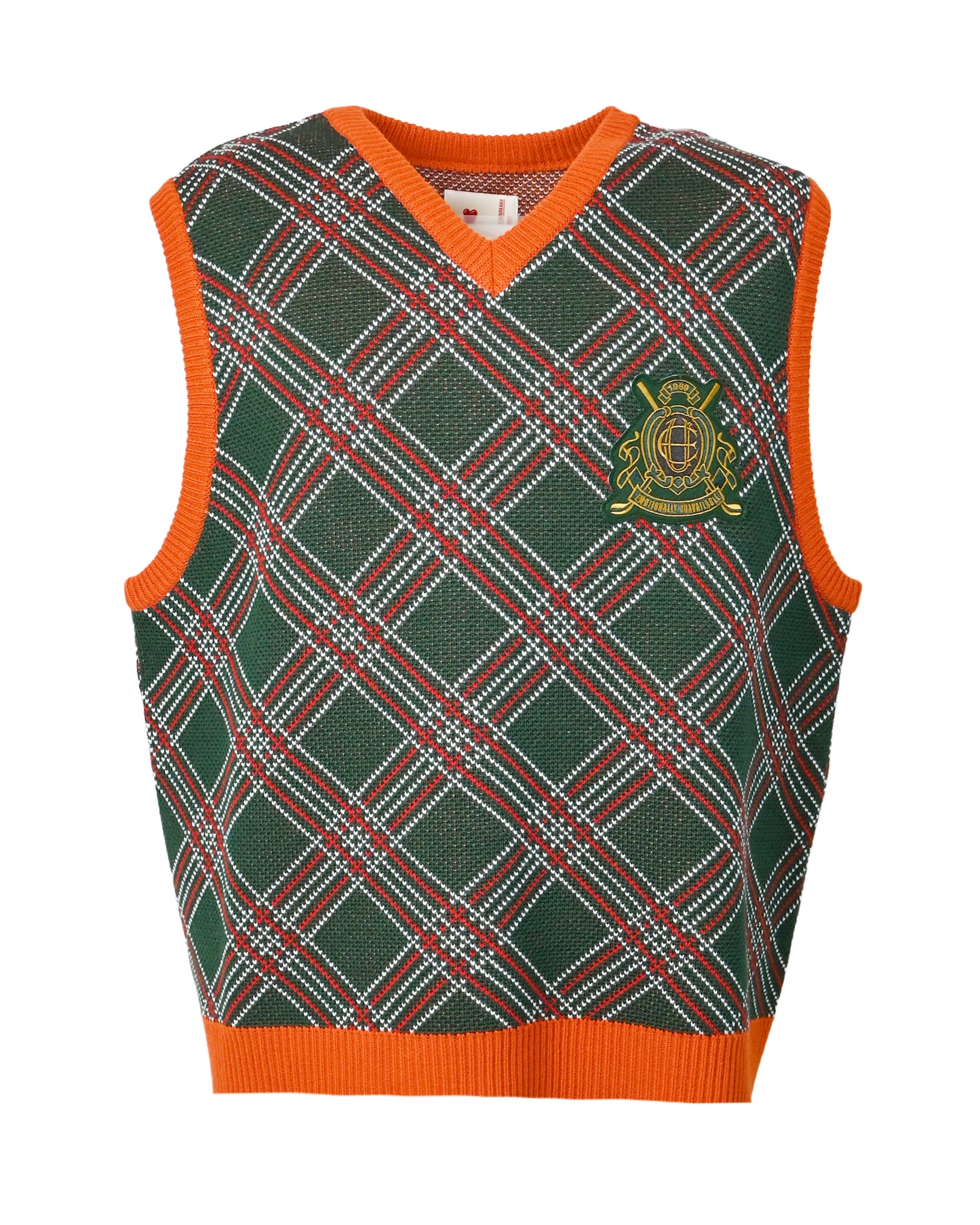 エモーショナリー アンアベイラブル/EU-YS1-0000-008/EU GOLF KNIT VEST/GREEN