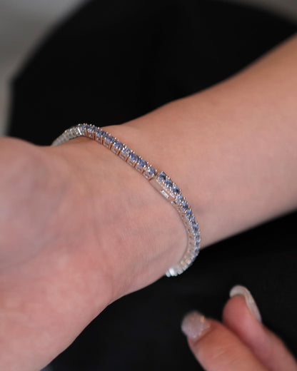 ハットンラブス/Classic Tennis Bracelet/ブレスレット/Sterling Silver Blue