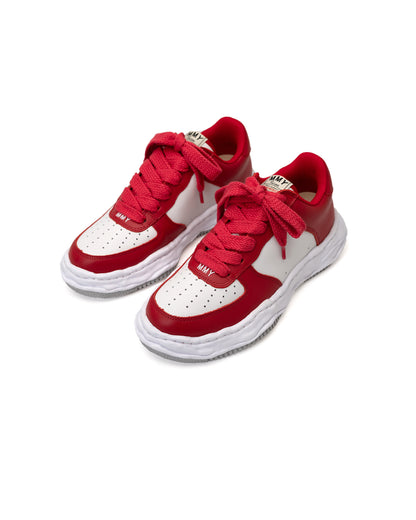 MIHARA YASUHIRO/WAYNE LOW/LEATHER/A08FW706/Wayne Leather/RED/WHT