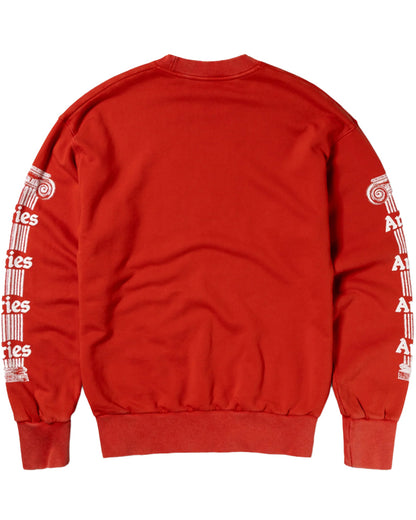 アリーズ/AR20033/Aged Ancient Column Sweat/スウェット/Red