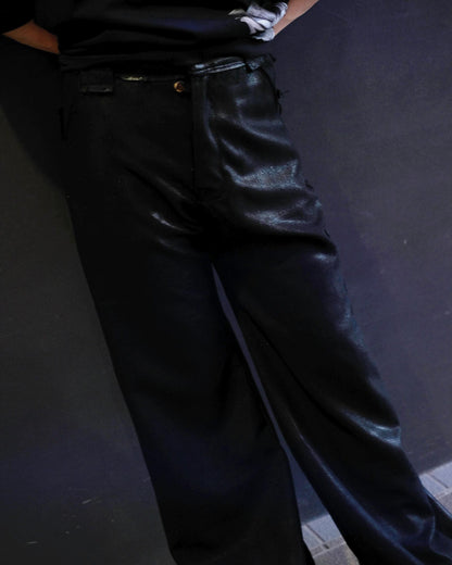 スワンプゴッド/STÖVEL WIDE PANTS/パンツ/32/Black