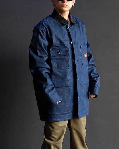 スカイ ハイ ファーム ワークウェア/DENIM CHORE JACKET WOVEN/ジャケット/Blue