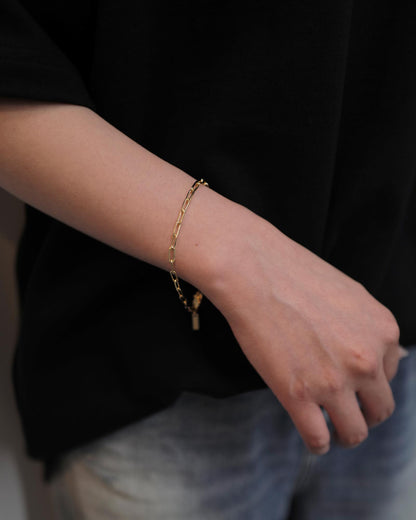 Hutton Labs/Paperclip Bracelet/Bracelet/18K Gold Plating