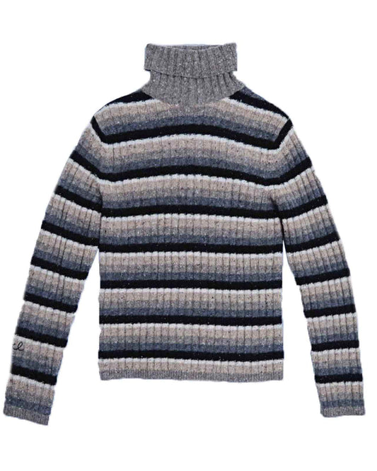 イーアールエル/UNISEX WOOL STRIPED TURTLENECK KNIT/ERL09N008/タートルネックニット/STRIPE