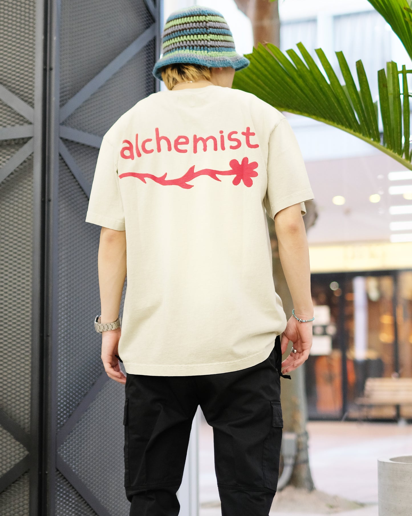 アルケミスト/AMP24MJSST80.A/AL Dirty Rose Tee/Tシャツ/Jet Str