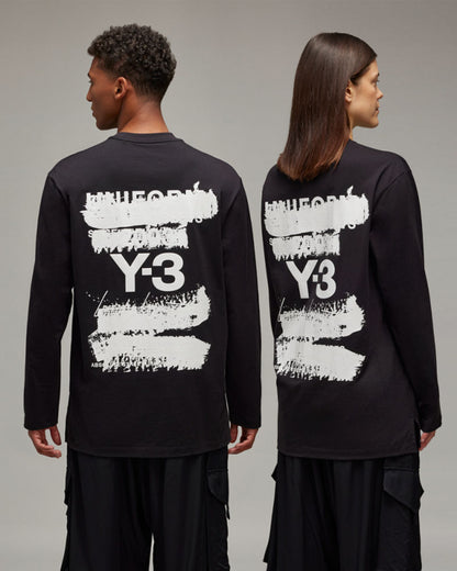 ワイスリー/Y3-S25-0000-235/U GFX LS TEE/ロンT/BLACK