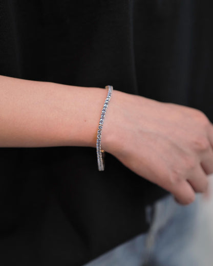 ハットンラブス/Classic Tennis Bracelet/ブレスレット/Sterling Silver Blue