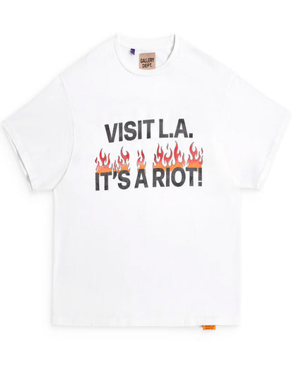 ギャラリーデプト/L.A. RIOT TEE/LRS-10012/Tシャツ/WHITE