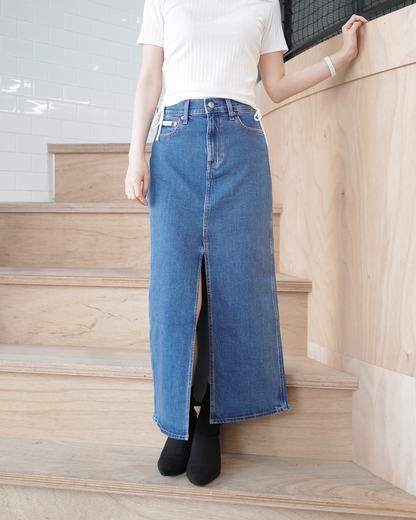 カルバンクライン/40WK882/DENIM MAXI SKIRT/ロングスカート/DENIM