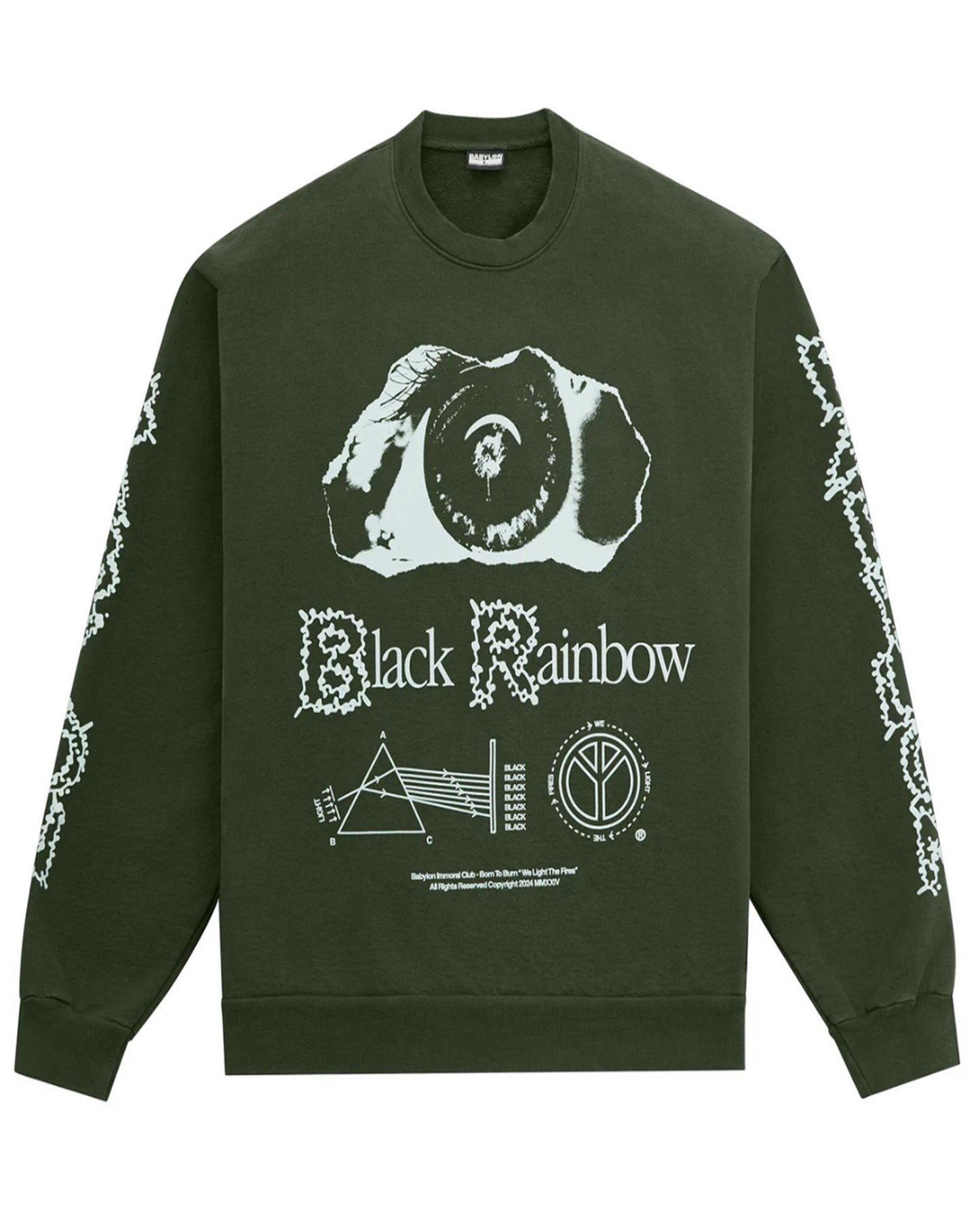 バビロン/BLACK RAINBOW LONGSLEEVE T-SHIRT/ロンT/GREE