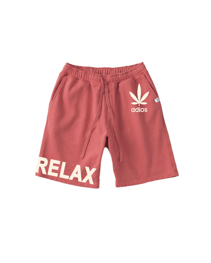 パーフェクトリブス/(adios & RELAX) Sweat Short Pants/ショートパンツ/Red