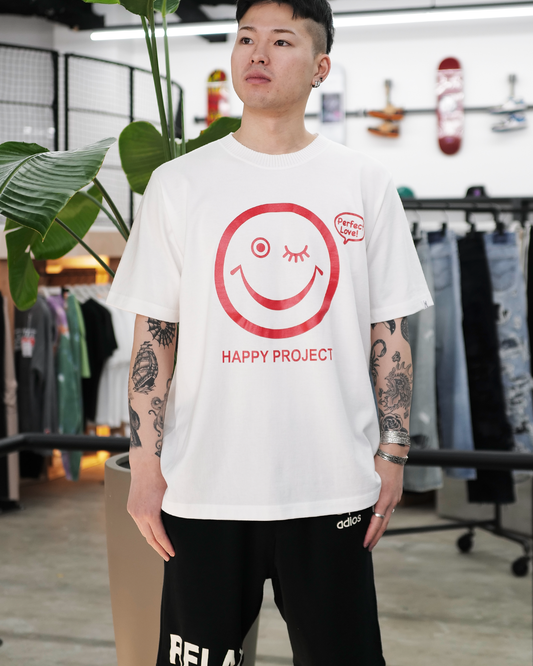 パーフェクトリブス/(SMILE & TAKE IT EASY) Short Sleeve T Shirts/Tシャツ/White