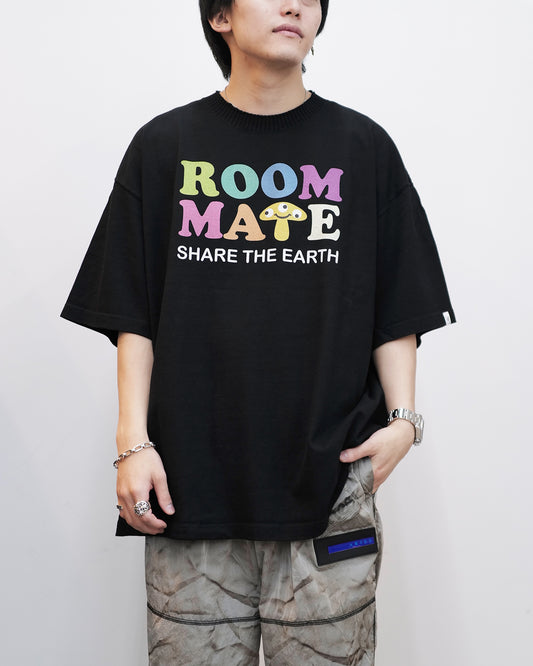 パーフェクトリブス/(ROOMMATE)Basic Short Sleeve T Shirts/Tシャツ/Black