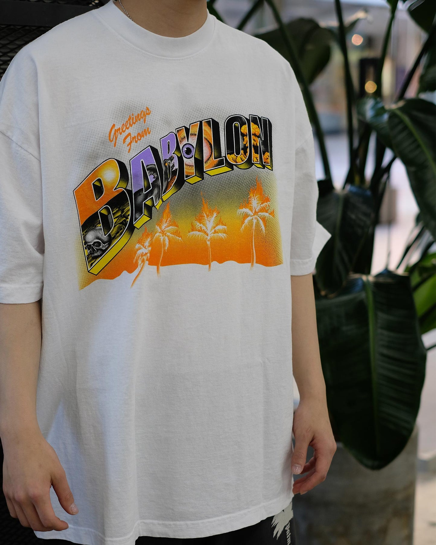 バビロン/GREETINGS FROM BABYLON T-SHIRT/Tシャツ/WHITE