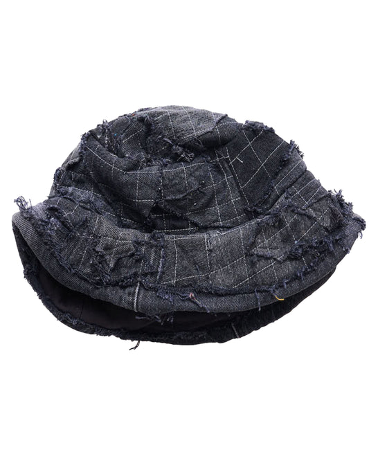 イノセンス/DIAMOND CUT DESTROY DENIM HAT/ハット/BLACK