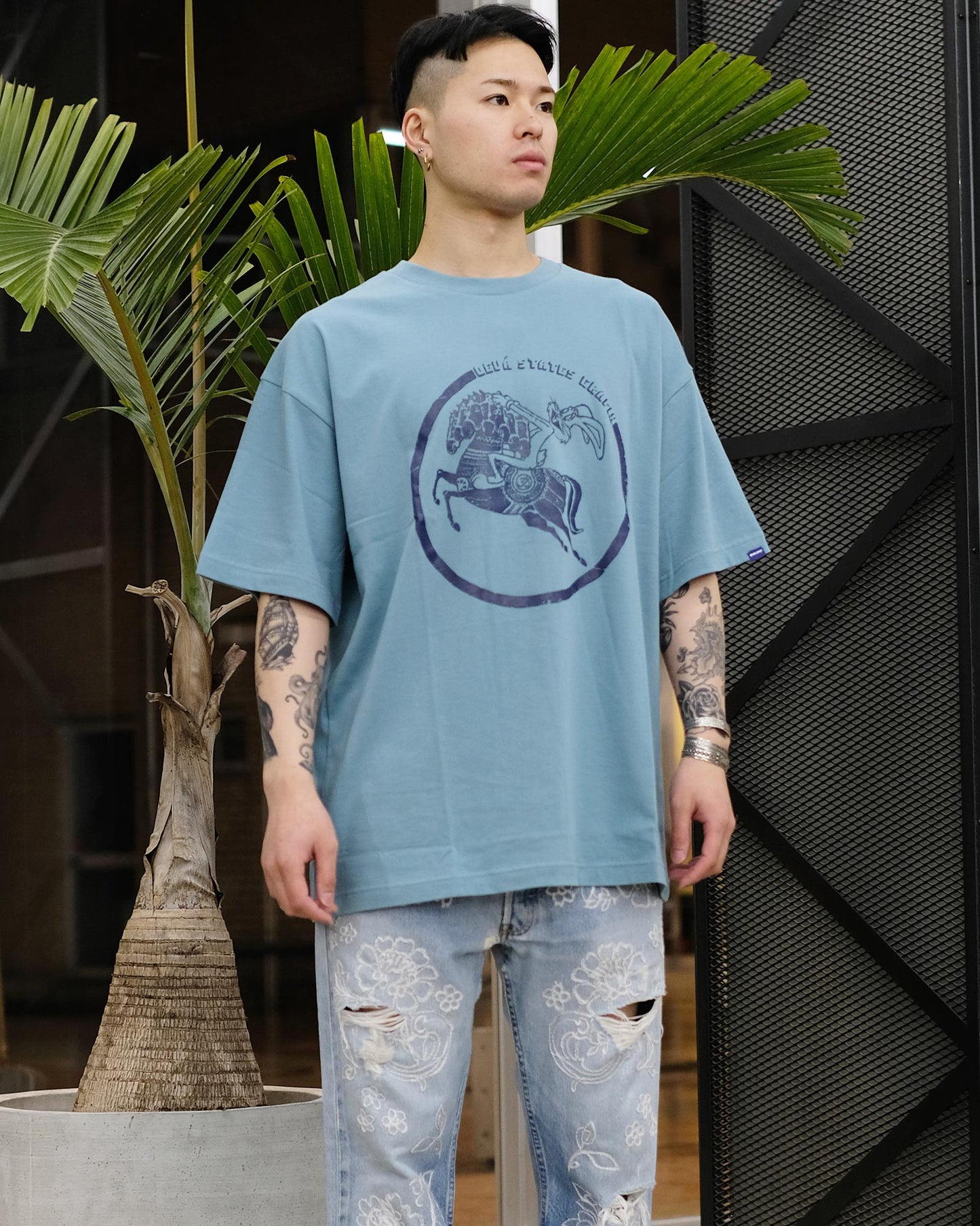 ディーヴァステイツ/Tshirt - GEO -/Tシャツ/Blue