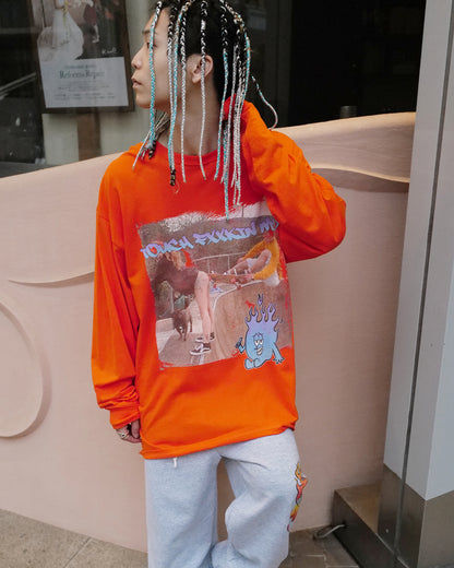 カタリストSB/ | Touch Me Longsleeve Tee/ロンT/Orange