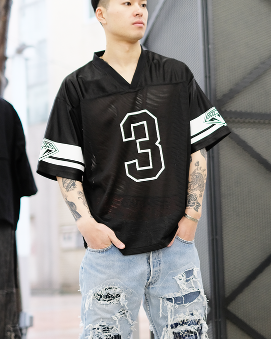 BBC/BB RING OF HONOR CROPPED FIT MESH JERSEY/メッシュTシャツ/Black