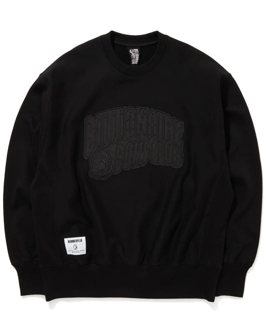 ビリオネアボーイズクラブ/BBCJP243K004/APPLIQUE LOGO SWEATSHIRT ARCH LOGO/スウェット/BLACK