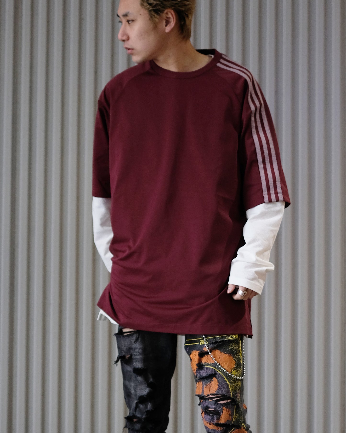 ワイスリー/Y3-S24-0000-189/3S SS TEE/Tシャツ/RED